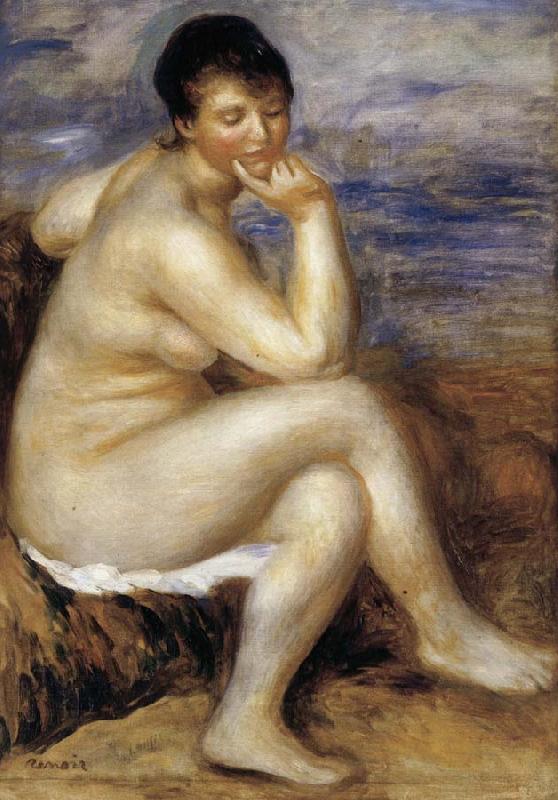 Pierre Renoir Bather with a Rock oil painting picture